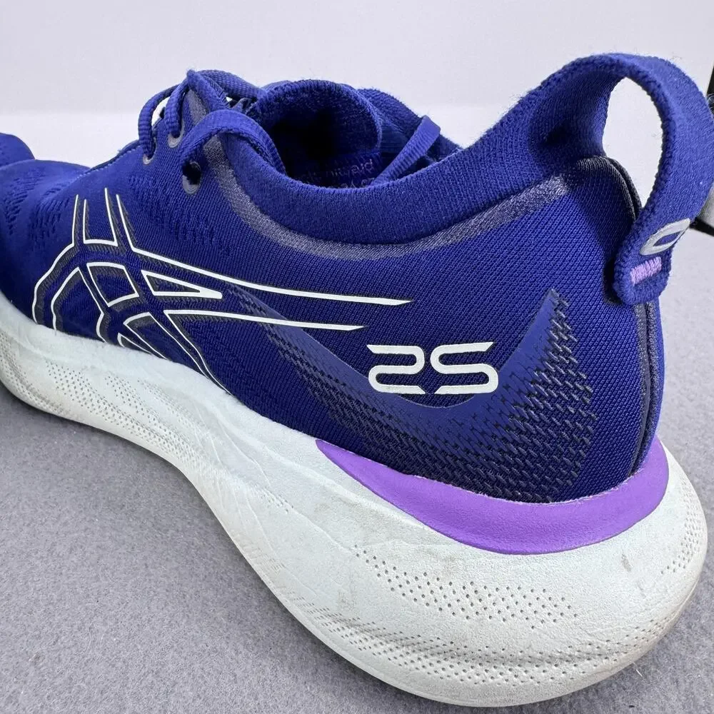 ASICS GEL Nimbus 25 Shoes‎ Womens Size 9.5 Blue Purple Running Sneakers 1012B356